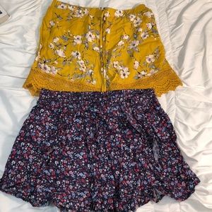 Flowered dress shorts 🌼🌸🌺